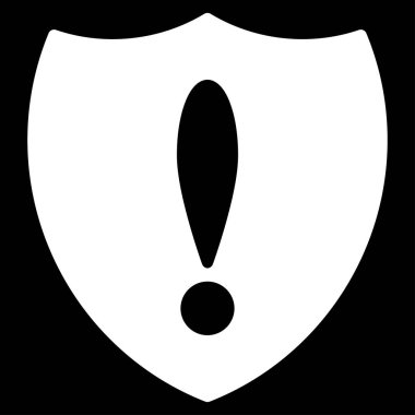 Önleyicili sorun düz vektör simgesi