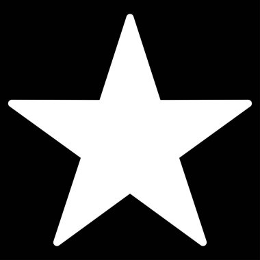 yıldız düz vektör simgesi