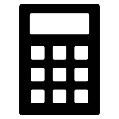 hesap makinesi düz vektör simgesi