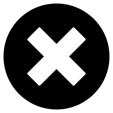 düz vektör simgesini iptal et