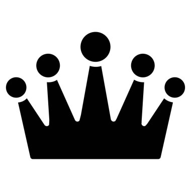 taç düz vektör simgesi