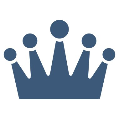 taç düz vektör simgesi