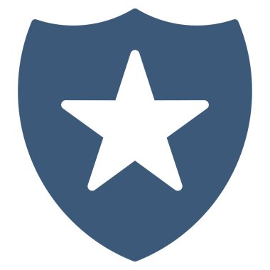 Koruma Kalkanı düz vektör simgesi