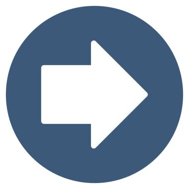 Sağ ok düz vektör simgesi