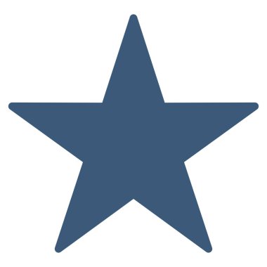 yıldız düz vektör simgesi