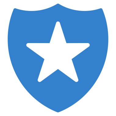 Koruma Kalkanı düz vektör simgesi