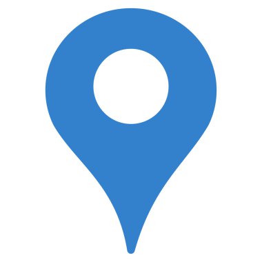 Harita işaretleyici düz vektör simgesi