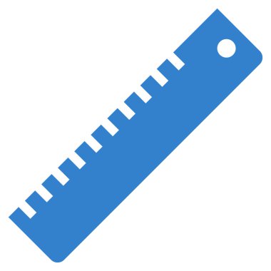 cetvel düz vektör simgesi