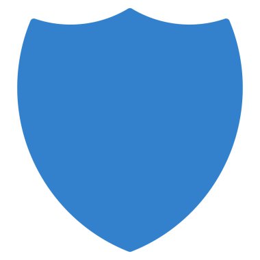 kalkan düz vektör simgesi