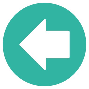 Önceki ok düz vektör simgesi