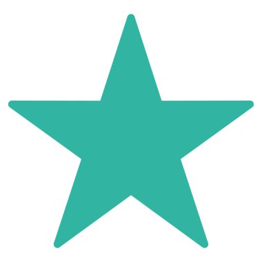 yıldız düz vektör simgesi