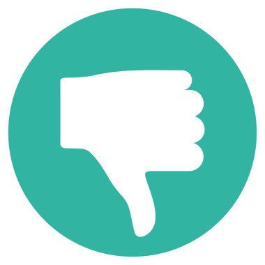 Başparmak düz vektör simgesi