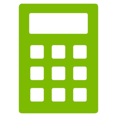 hesap makinesi düz vektör simgesi