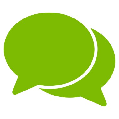 sohbet düz vektör simgesi