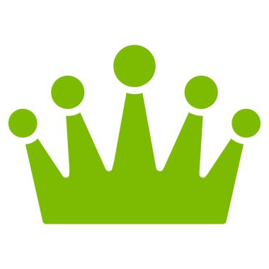 taç düz vektör simgesi