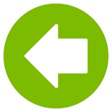 Önceki ok düz vektör simgesi