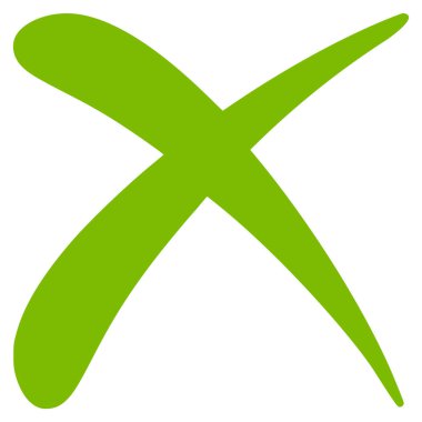 Düz vektör simge reddetmek