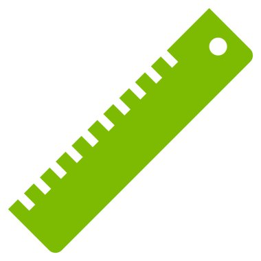 cetvel düz vektör simgesi