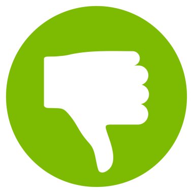 Başparmak düz vektör simgesi