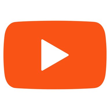 Video düz vektör simge oynamak