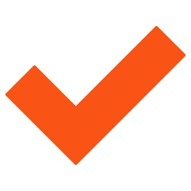 Evet düz vektör simge kene