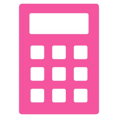 hesap makinesi düz vektör simgesi