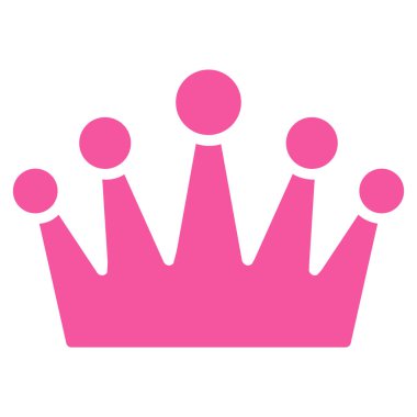 taç düz vektör simgesi