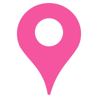 Harita işaretleyici düz vektör simgesi