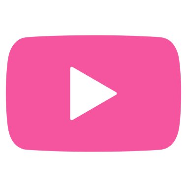 Video düz vektör simge oynamak