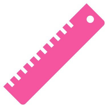 cetvel düz vektör simgesi