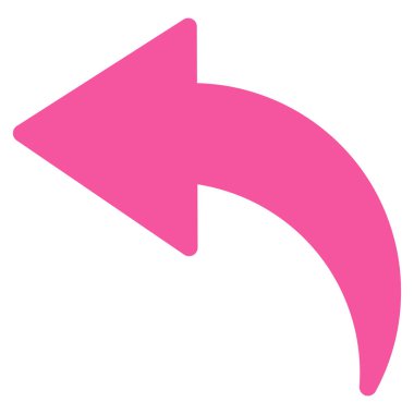 Düz vektör simgesi geri al