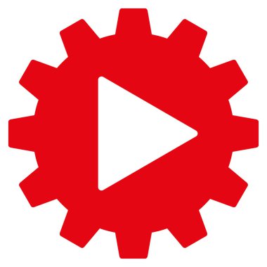 Otomasyon vites düz vektör simgesi