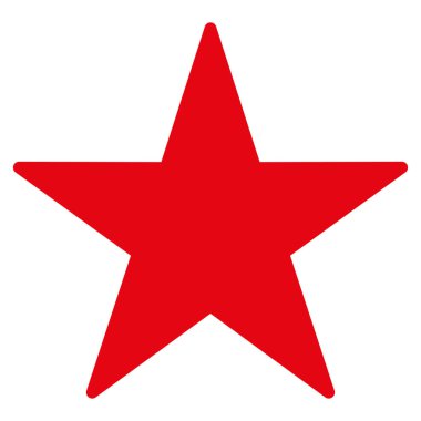 yıldız düz vektör simgesi