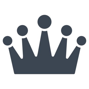 taç düz vektör simgesi