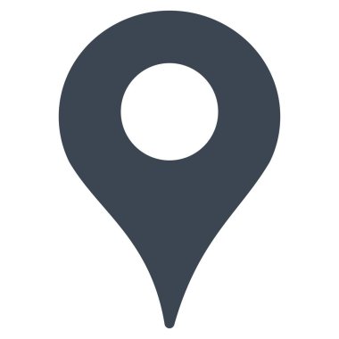 Harita işaretleyici düz vektör simgesi