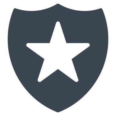 Koruma Kalkanı düz vektör simgesi