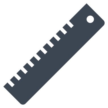 cetvel düz vektör simgesi