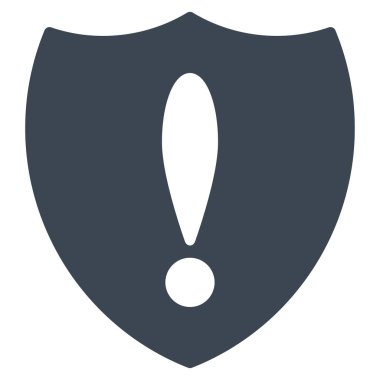 Önleyicili sorun düz vektör simgesi