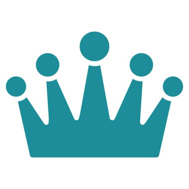 taç düz vektör simgesi