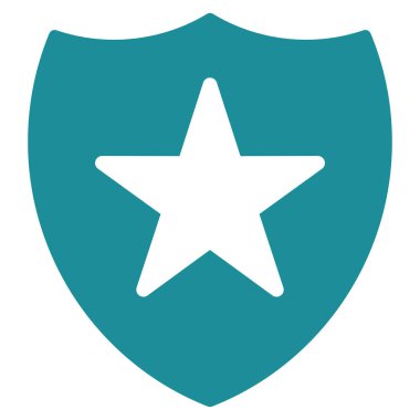 Koruma Kalkanı düz vektör simgesi