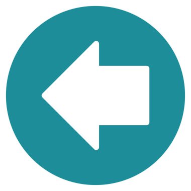 Önceki ok düz vektör simgesi