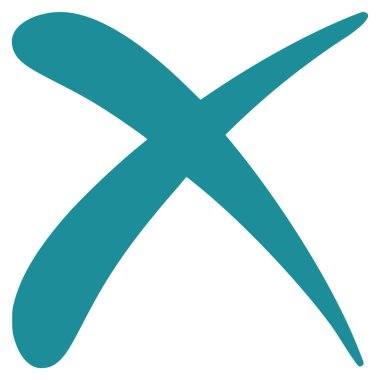 Düz vektör simge reddetmek