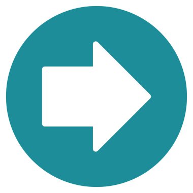 Sağ ok düz vektör simgesi