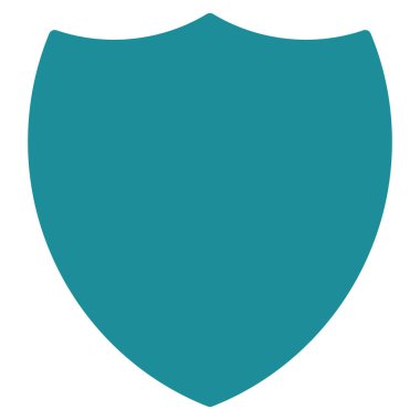 kalkan düz vektör simgesi