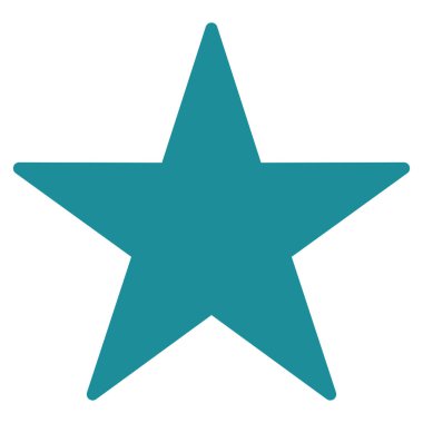 yıldız düz vektör simgesi