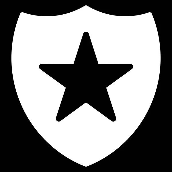 Icona vettoriale piatto scudo di protezione — Vettoriale Stock