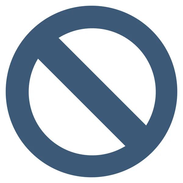 No Sign Flat Vector Icon — Stock Vector