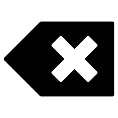 Geri al düz vektör simgesi