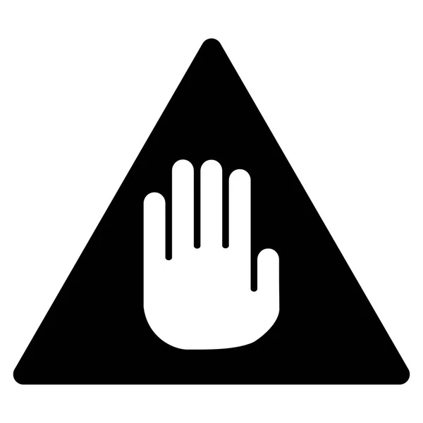 Caution Flat Vector Icon — Stock Vector