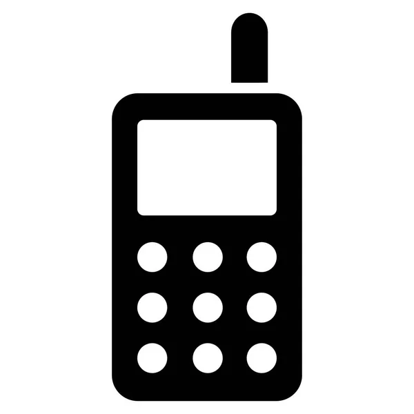 Mobiele telefoon platte Vector Icon — Stockvector